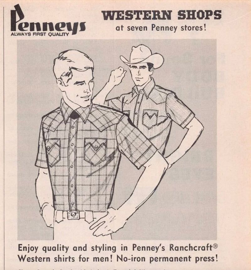 Pennys Ranchcraft Flannel Pearl Snap