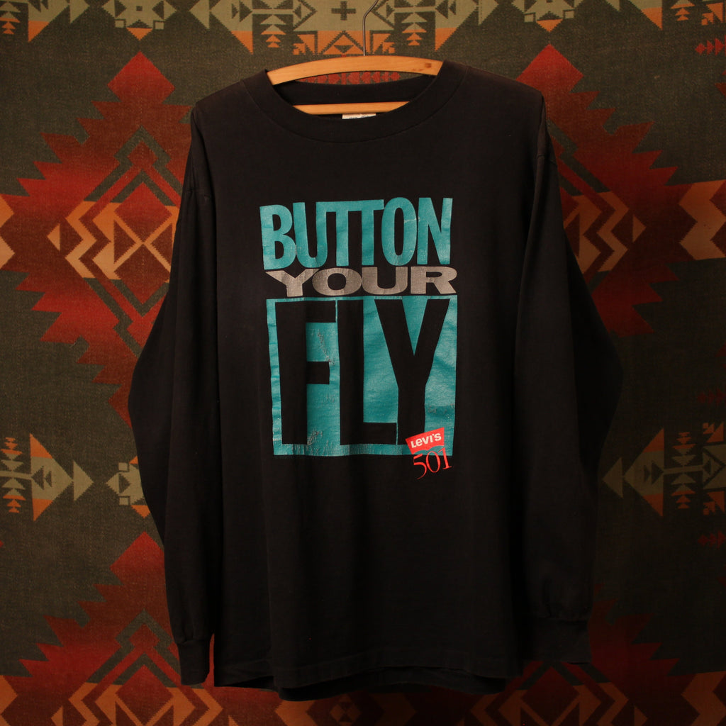1990s Button Your Fly Levis 501 Long Sleeve T-Shirt
