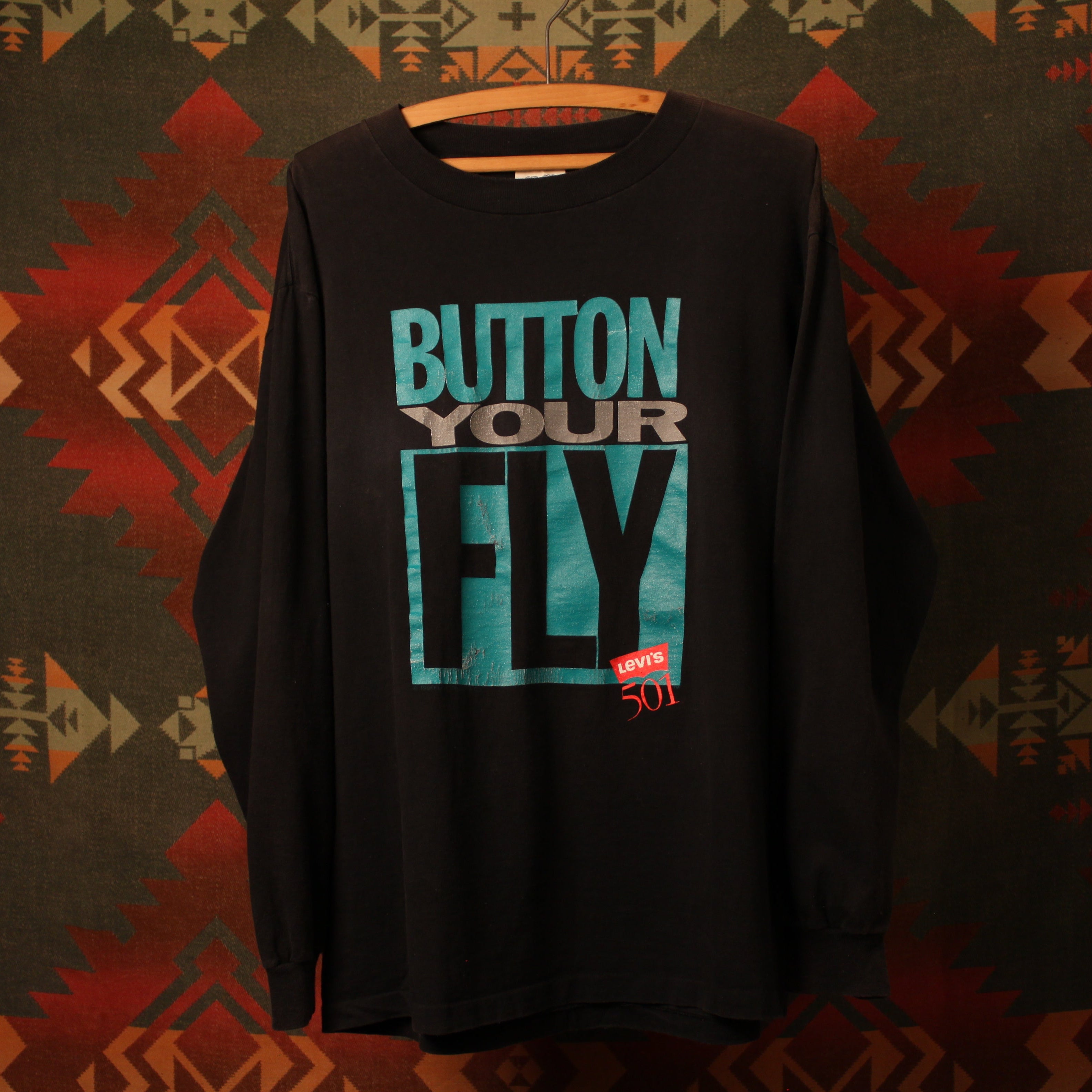 1990s Button Your Fly Levis 501 Long Sleeve T-Shirt