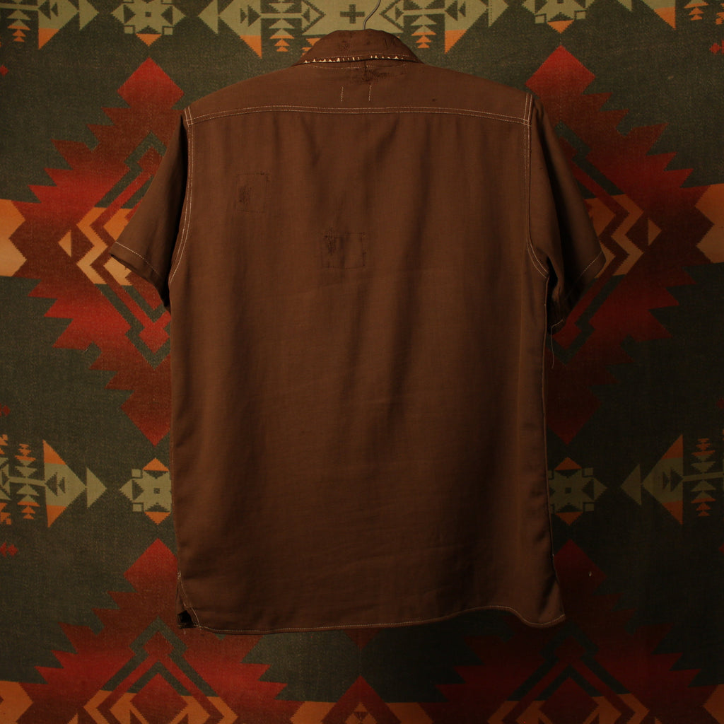 1950s Hercules Brown Button-Up Shirt