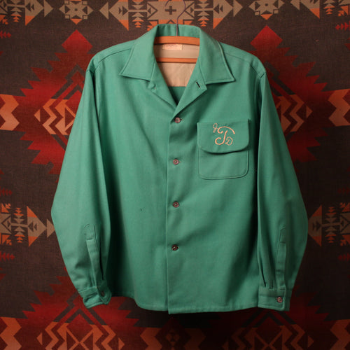 1950s Handmade Button-Up Long Sleeve Shirt