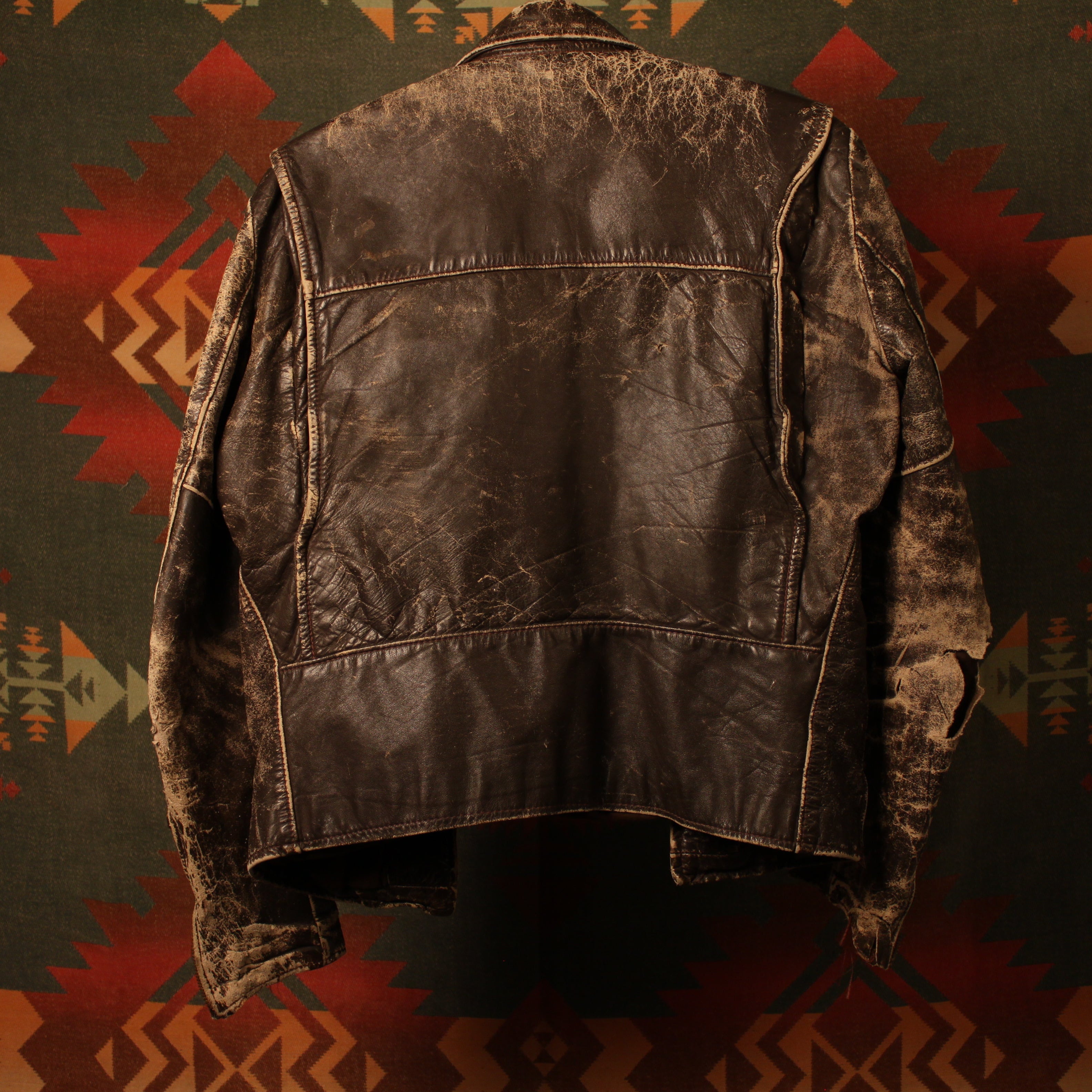 1970s Police Leather Jacket