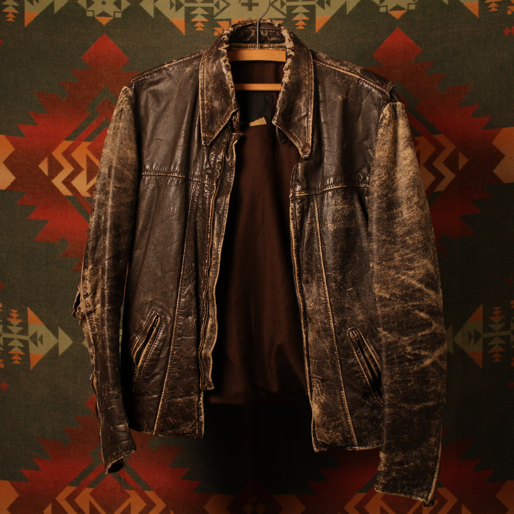 1970s Police Leather Jacket
