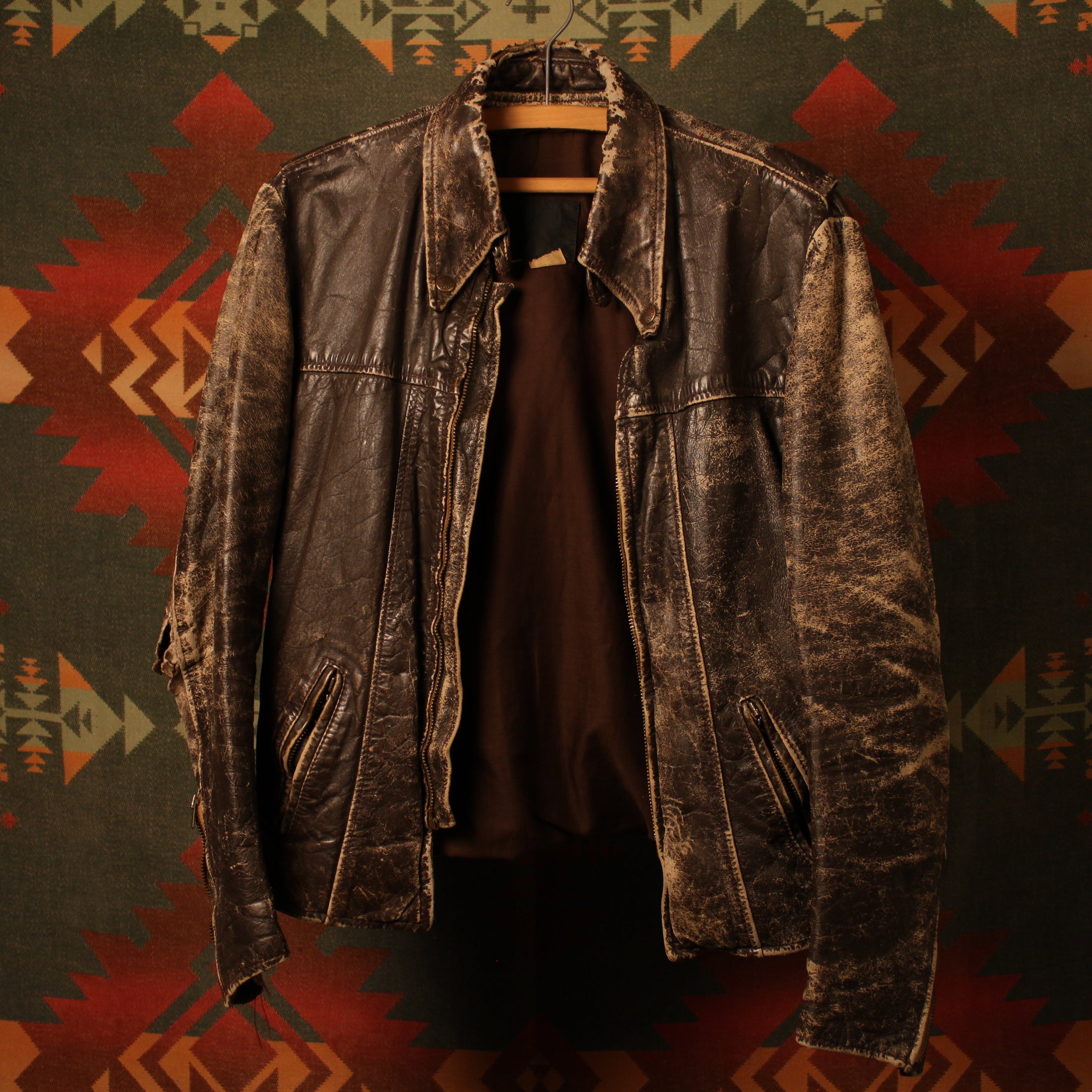 1970s Police Leather Jacket