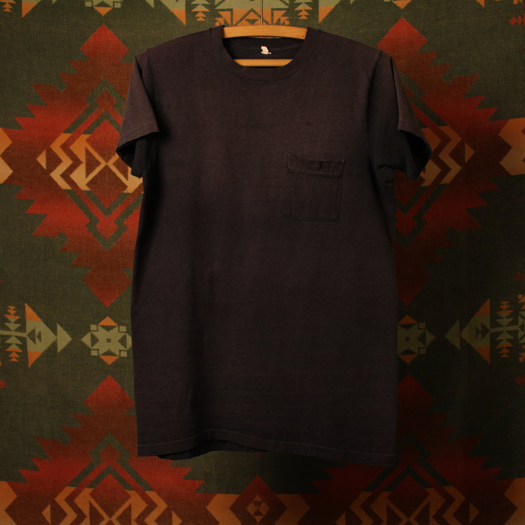 1960s Faded Navy Selvedge Pocket Shirt