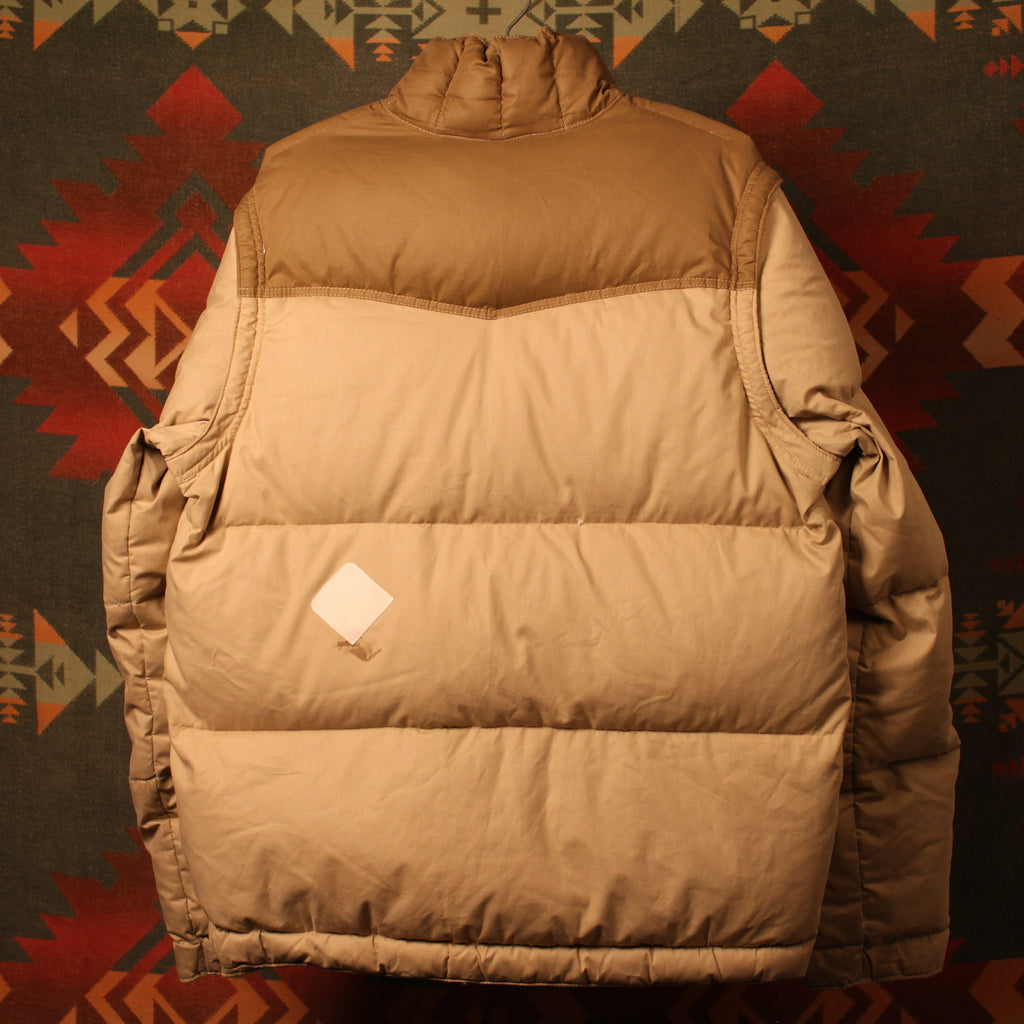 1980s Brown and Tan Puffer Jacket