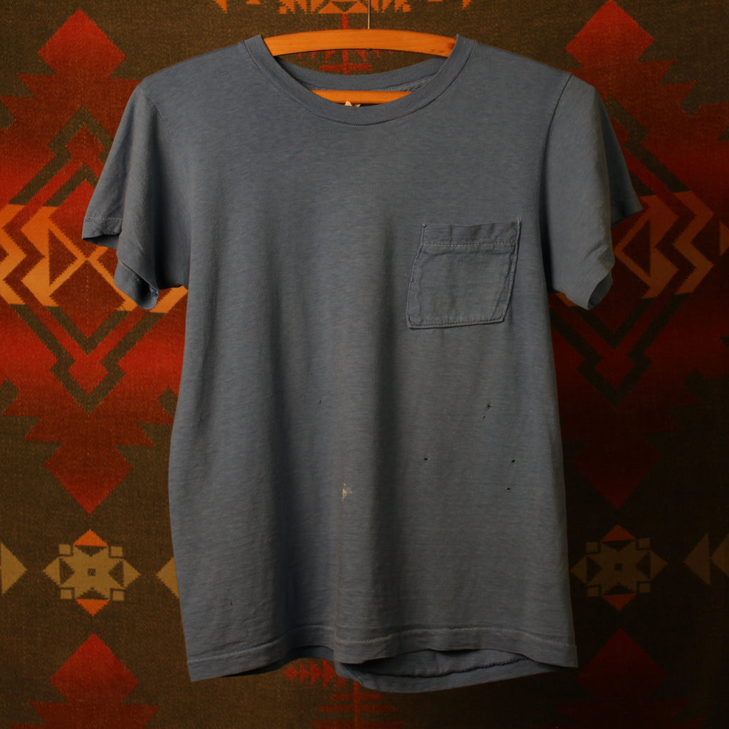 1970s Blue Selvedge Pocket T-shirt