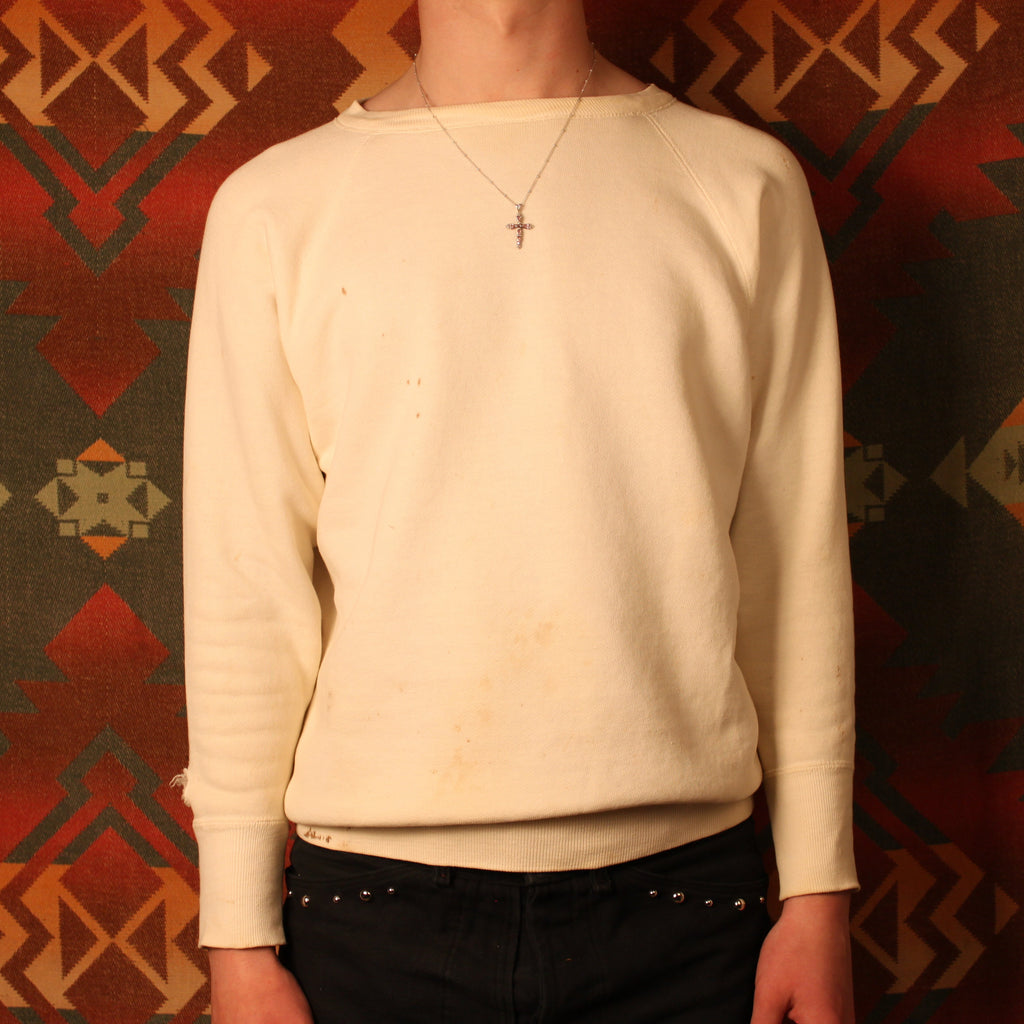 1950s Penny's White Sweatshirt