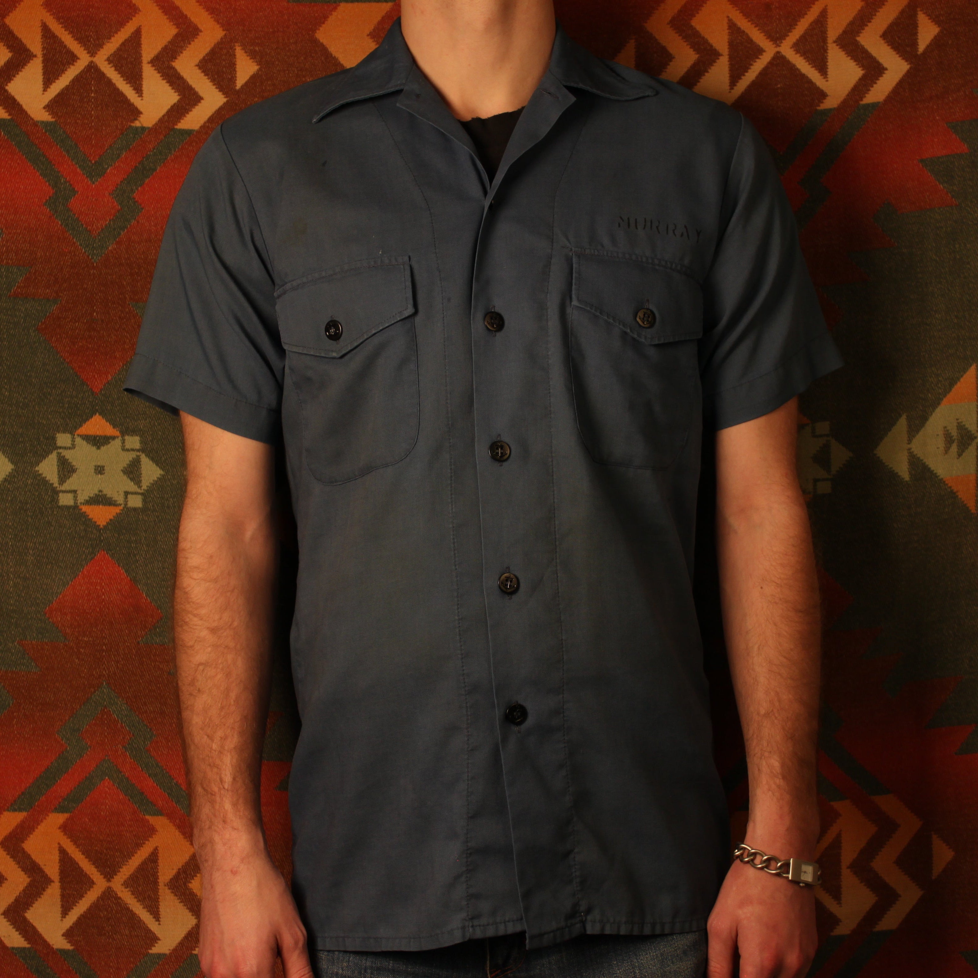 1970s U.S. Navy Button-Up Shirt