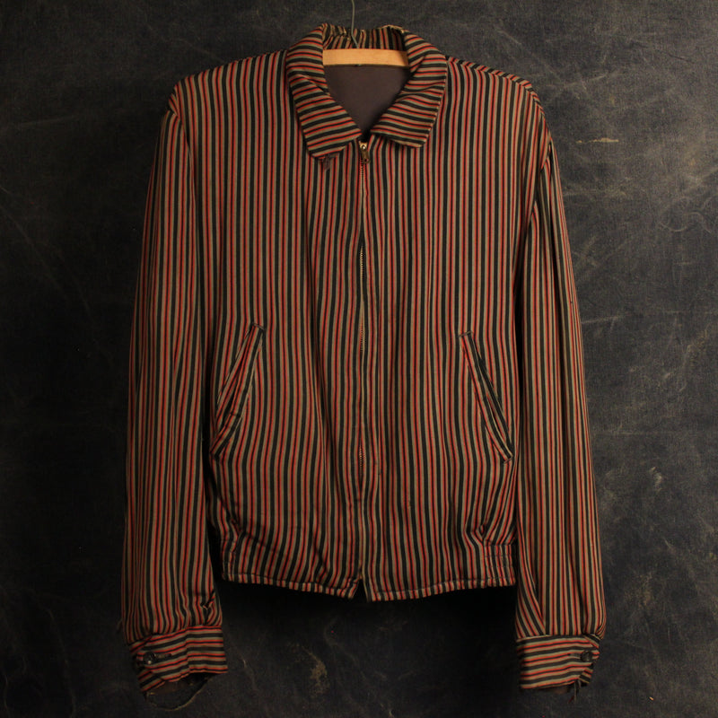 Striped Rockabilly Gaberdine Jacket